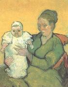 Mother Roulin wtih Her Baby (nn04) Vincent Van Gogh